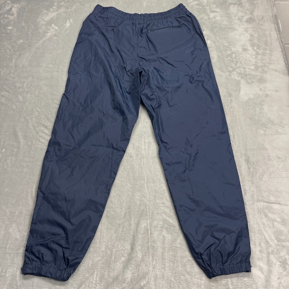 Vtg FILA Pants Men Medium Blue Zip Ankle Tapered Leg Elastic Waist Track Pull On - Picture 2 of 8